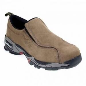 NEW NAUTILUS women's slip on steel toe work shoe in brown